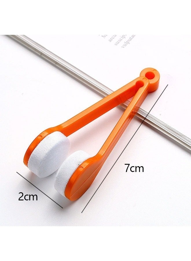 فرشاة تنظيف نظارات شمسية مكوّنة من 5 قطع – أداة صغيرة لتنظيف عدسات النظارات على شكل مشبك مع فرشاة ناعمة، مناسبة لتنظيف نظارات النظر والنظارات الشمسية وملحقاتها - Image 2